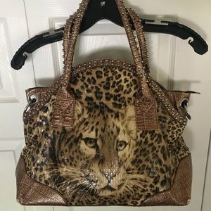 Purse: Animal Print w Lion
